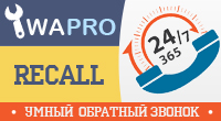 Обратный звонок RECALL